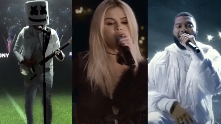 Veja a performance de Marshmello com Selena Gomez e Khalid na final da Liga dos Campeões